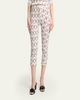 Isabel Marant Alene Smocked Skinny-Leg Capri Pants - 4