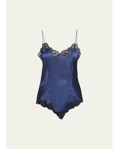 Isabel Marant Amael Lace-Trim Silk Cami Top