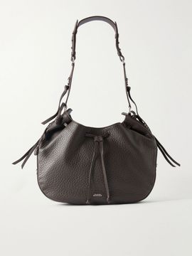 ISABEL MARANT Bolton tasseled textured-leather shoulder bag