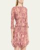 Isabel Marant Carola Smocked Silk Charmeuse Crop Top - 4