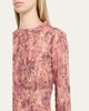 Isabel Marant Carola Smocked Silk Charmeuse Crop Top - 5