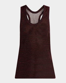 Isabel Marant Cevara Metallic Striped Tank Top