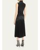 Isabel Marant Delfi Sleeveless Ruched Keyhole Satin Midi Dress - 3