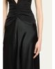 Isabel Marant Delfi Sleeveless Ruched Keyhole Satin Midi Dress - 5