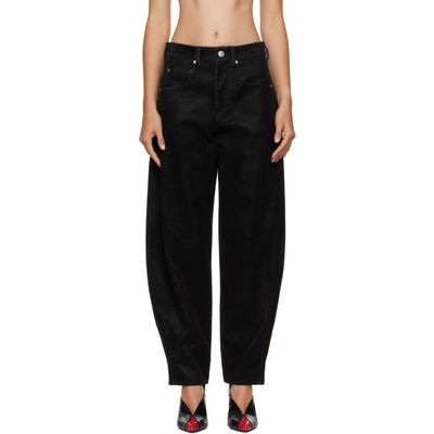 Isabel Marant Etoile Isabel Marant Etoile Black Belky Faux-Suede Pants