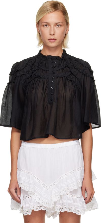Isabel Marant Etoile Isabel Marant Etoile Black Carmen Blouse
