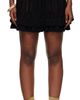 Isabel Marant Etoile Isabel Marant Etoile Black Nelle Frilly Cotton Knit Miniskirt - 1