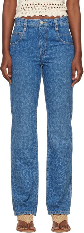 Isabel Marant Etoile Isabel Marant Etoile Blue Straight Brinsa Summer Laser Jeans