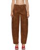 Isabel Marant Etoile Isabel Marant Etoile Brown Belky Faux-Suede Pants - 1