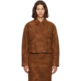 Isabel Marant Etoile Isabel Marant Etoile Brown Belma Faux-Suede Jacket