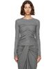 Isabel Marant Etoile Isabel Marant Etoile Gray Delesa Top - 1