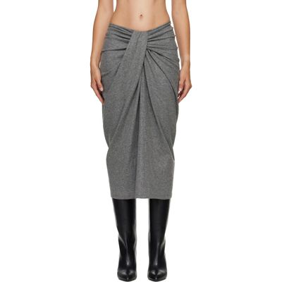 Isabel Marant Etoile Isabel Marant Etoile Gray Jeldia Midi Skirt