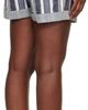 Isabel Marant Etoile Isabel Marant Etoile Navy & Off-White Nirma Summer Striped Shorts - 3