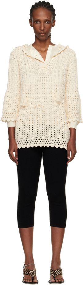 Isabel Marant Etoile Isabel Marant Etoile Off-White Zaelle Summer Crochet Knit Minidress