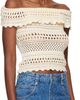 Isabel Marant Etoile Isabel Marant Etoile Off-White Zaelle Summer Crochet Knit Top - 2