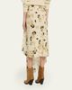 Isabel Marant Faniry Floral Asymmetric Silk Skirt - 3
