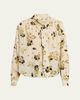 Isabel Marant Fedry Floral-Print Silk Neck-Scarf Blouse - 1