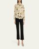 Isabel Marant Fedry Floral-Print Silk Neck-Scarf Blouse - 2