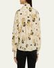 Isabel Marant Fedry Floral-Print Silk Neck-Scarf Blouse - 3