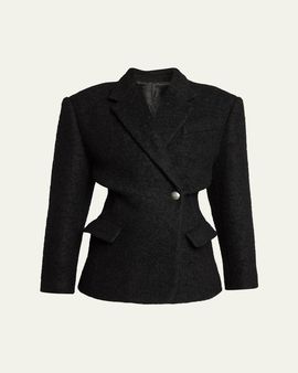 Isabel Marant Gallie Double-Breasted Boucle Waisted Coat