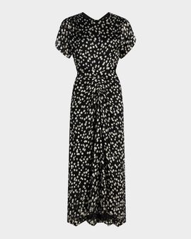 Isabel Marant Herva Floral Cinched Midi Dress