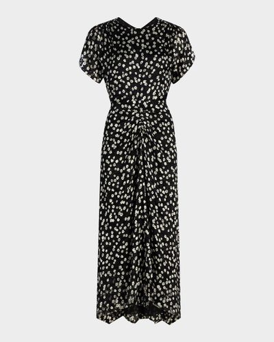 Isabel Marant Herva Floral Cinched Midi Dress