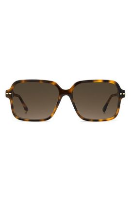 Isabel Marant Isabel Marant 57mm Gradient Rectangular Sunglasses