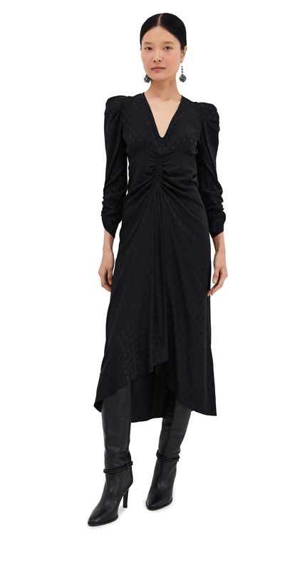 knee length dresses for ladies VEONA DRESS Woman black main image 1