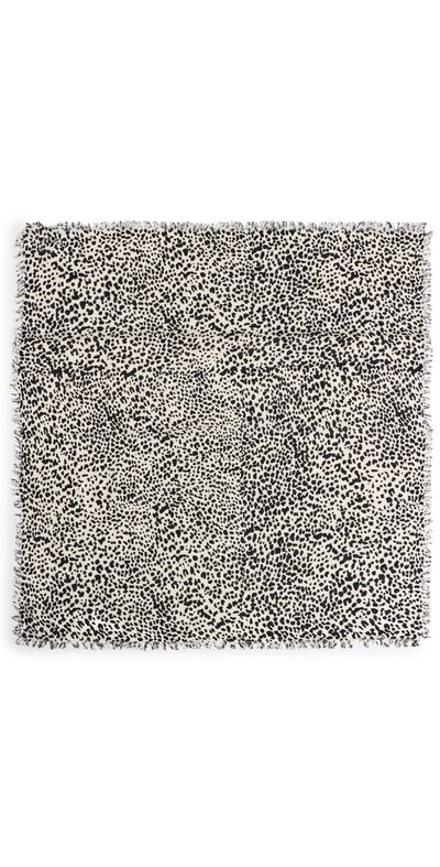 Isabel Marant Isabel Marant Alecia Cashmere Wool Scarf Chalk/Black One