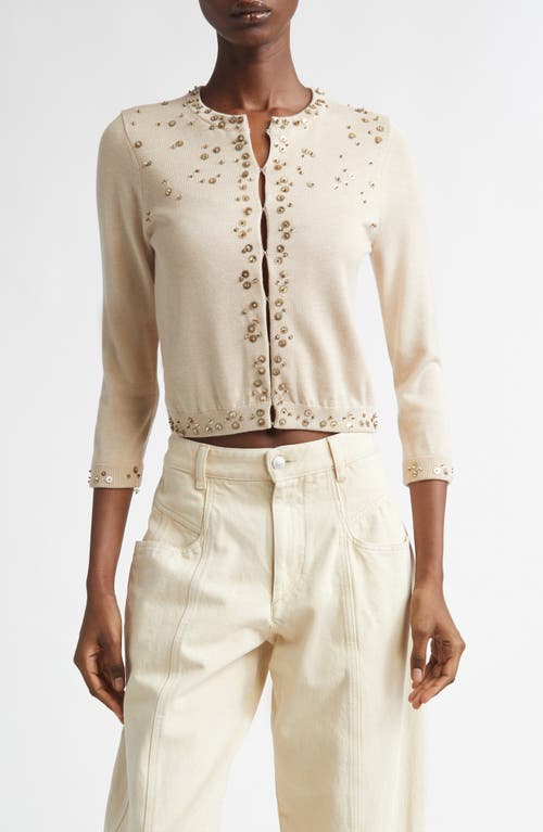 Isabel Marant Isabel Marant Amaria Embellished Silk & Cashmere Cardigan
