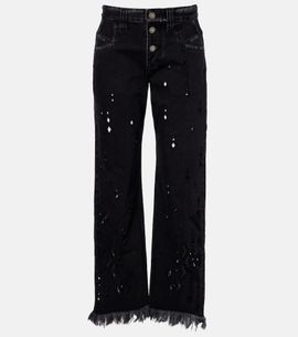 Isabel Marant Isabel Marant Amia broderie anglaise flared jeans