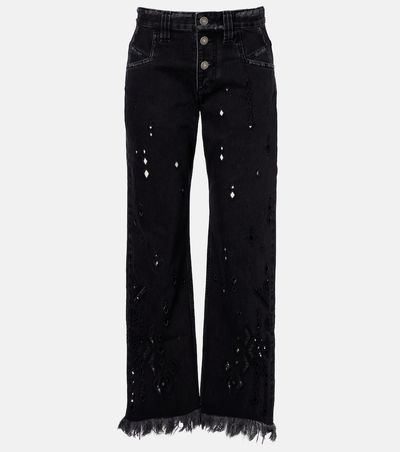 Isabel Marant Isabel Marant Amia broderie anglaise flared jeans