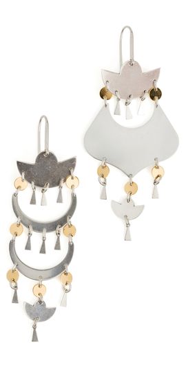 Isabel Marant Isabel Marant Asymmetric Earrings Silver/Dore One