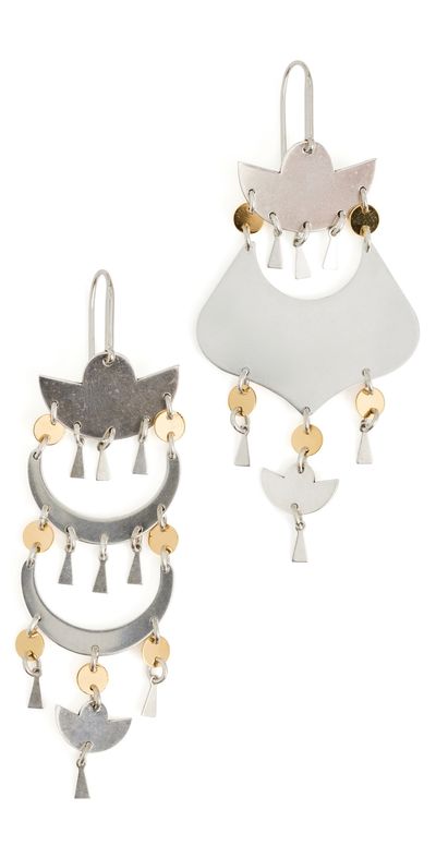 Isabel Marant Isabel Marant Asymmetric Earrings Silver/Dore One