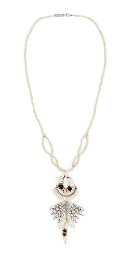 Isabel Marant Isabel Marant Beaded Necklace Ecru/Silve One
