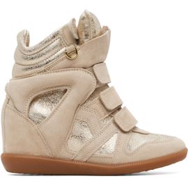 Isabel Marant Isabel Marant Beige & Gold Bekett Ring Sneakers