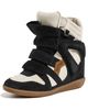Isabel Marant Isabel Marant Bekett Ring Wedge Sneakers Faded Black/Chalk - 1