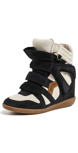 Isabel Marant Isabel Marant Bekett Ring Wedge Sneakers Faded Black/Chalk