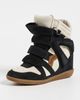 Isabel Marant Isabel Marant Bekett Ring Wedge Sneakers Faded Black/Chalk - 2