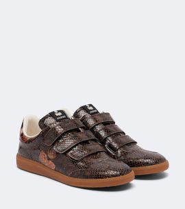 Isabel Marant Isabel Marant Beth snake-effect leather sneakers