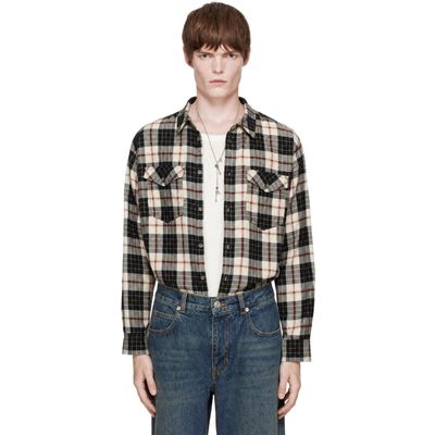 Isabel Marant Isabel Marant Black & Beige Saul Shirt