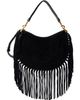 Isabel Marant Isabel Marant Black Oskan Soft Zip Fringes Bag - 1