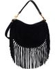 Isabel Marant Isabel Marant Black Oskan Soft Zip Fringes Bag - 3