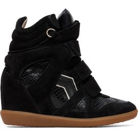 Isabel Marant Isabel Marant Black Python Bekett Ring Sneakers