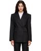 Isabel Marant Isabel Marant Black Ranya Stripe Wool Blazer - 1