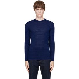 Isabel Marant Isabel Marant Blue Leighton Linen Long Sleeve T-shirt