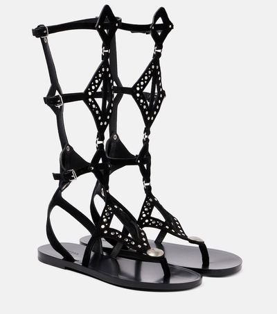 Isabel Marant Isabel Marant Boham cutout suede gladiator sandals
