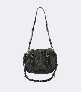 Isabel Marant Isabel Marant Bolton Small croc-effect suede shoulder bag