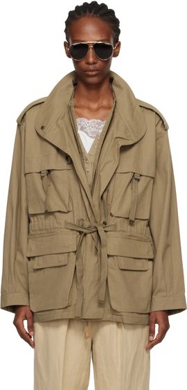 Isabel Marant Isabel Marant Brown Beriza Cotton Canvas Jacket