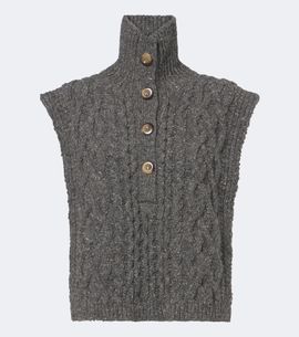 Isabel Marant Isabel Marant Cable knit wool-blend sweater vest